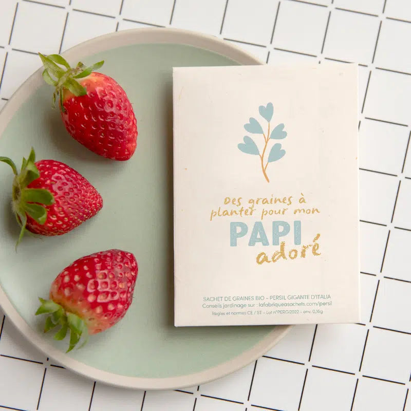 Sachet de graines bio - Mon papi adoré