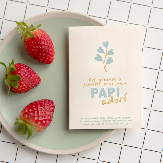 Sachet de graines bio - Mon papi adoré