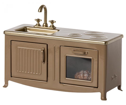 Meuble de cuisine pour souris / Marron clair