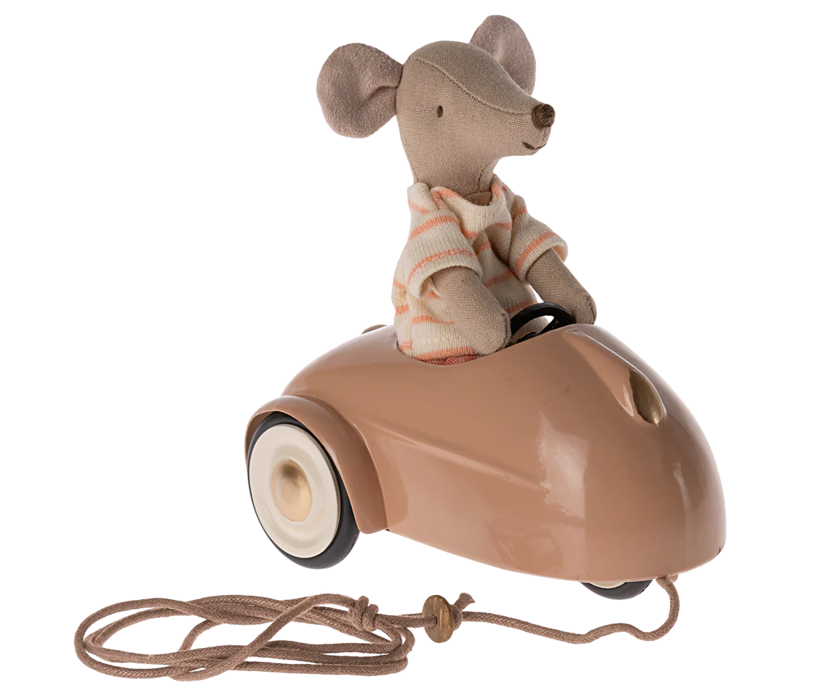 Voiture Souris vieux rose
