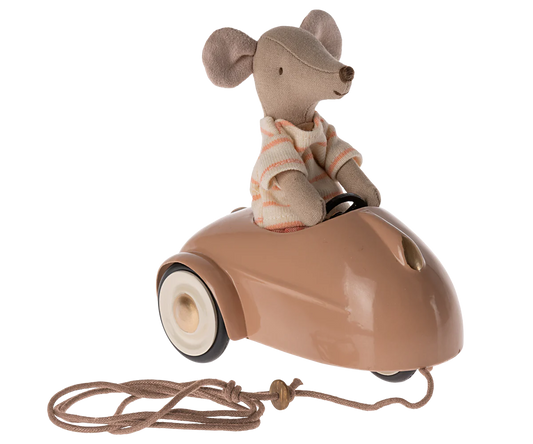 Voiture Souris vieux rose