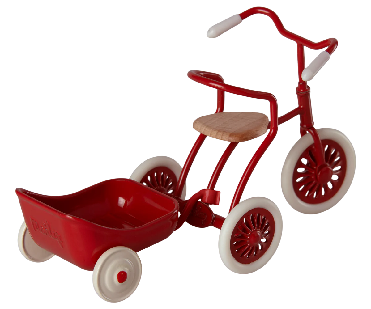 Chariot rouge pour vélo