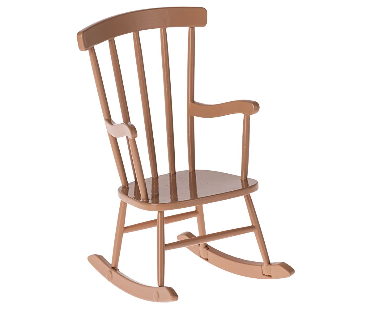 Chaise à bascule pour souris / rose poudré