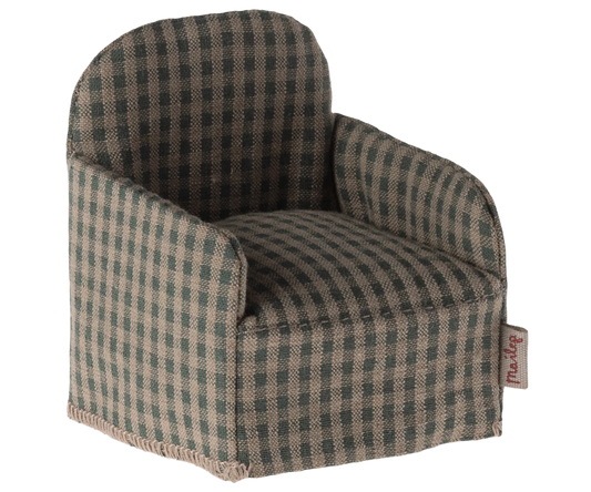 Fauteuil vichy vert pour souris