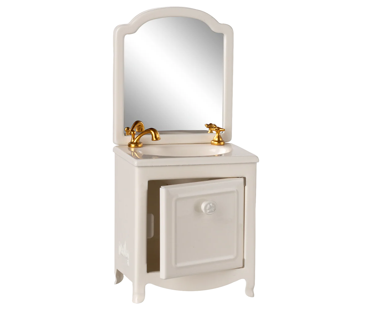 Meuble de salle de bain - blanc cassé