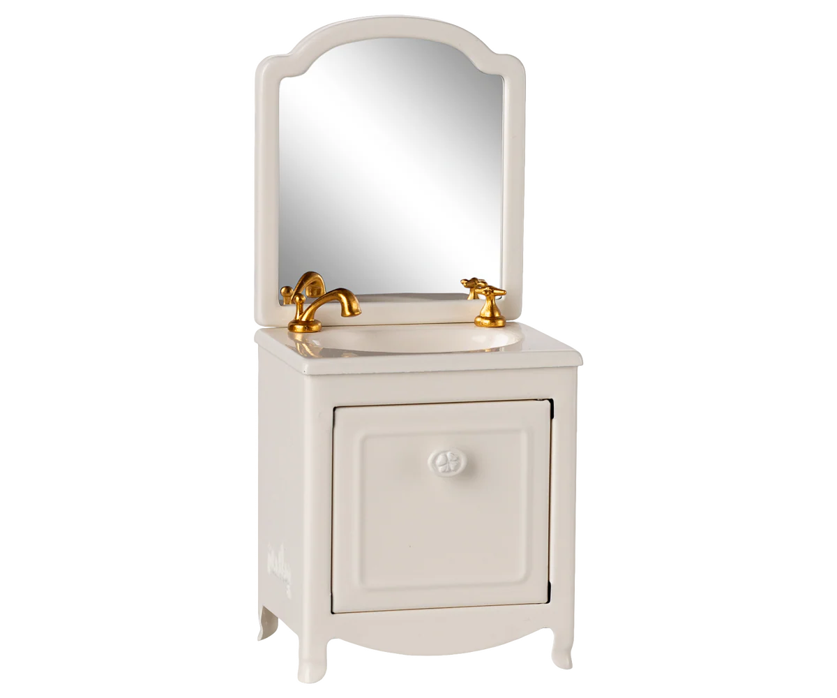 Meuble de salle de bain - blanc cassé