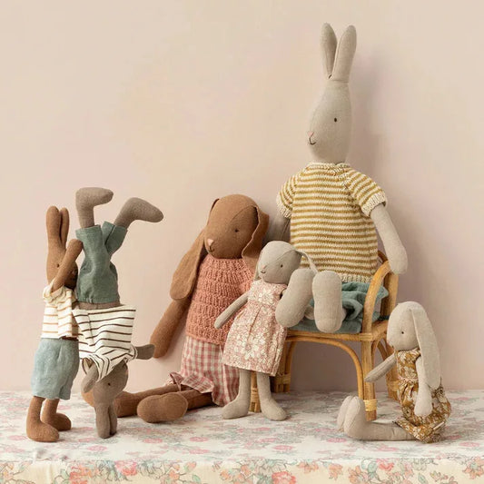 Bunny size 1 en robe fleurie