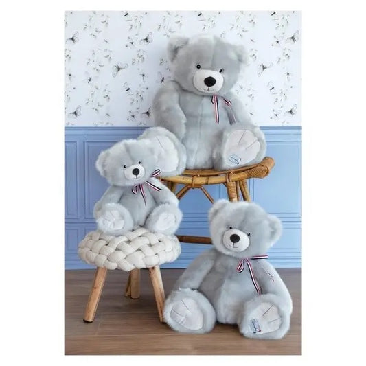 L'OURS FRANCAIS 50 cm - Gris Perle