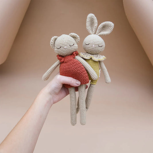 Doudou Bianca le lapin Kiwi