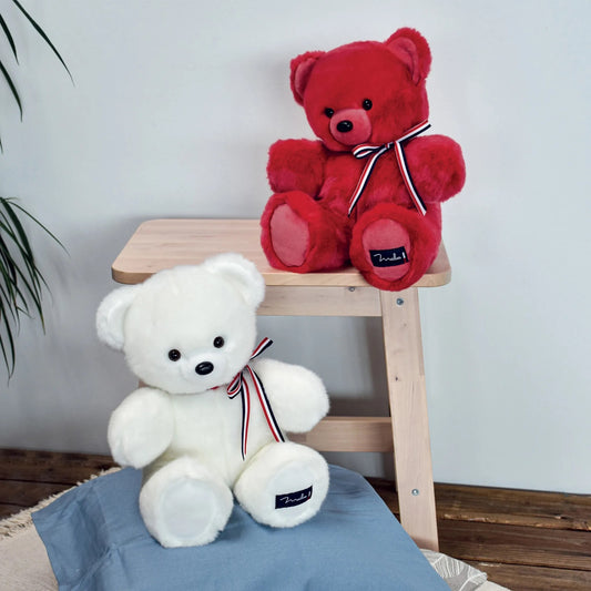 L'OURS FRANCAIS 35 cm - Blanc poudré