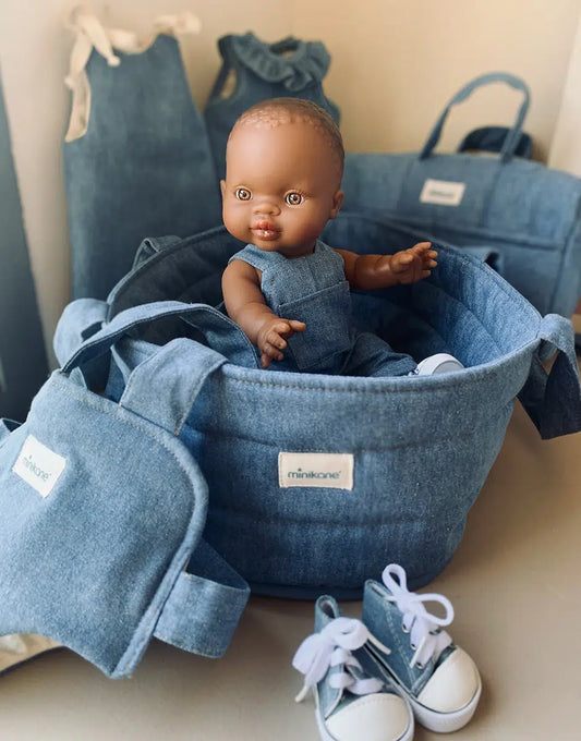 Porte-poupée en jean