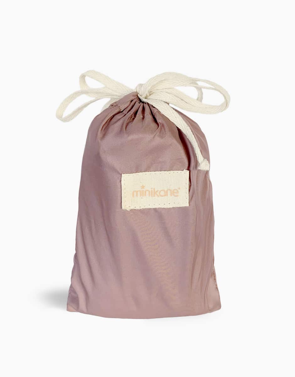 Doudoune sans manches Bernard orchidée foncée et son pochon