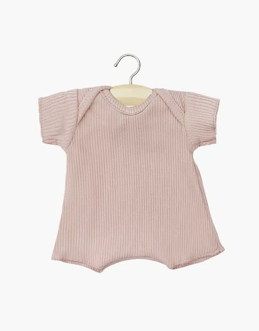 Babies – Body shorty en bord côte rose