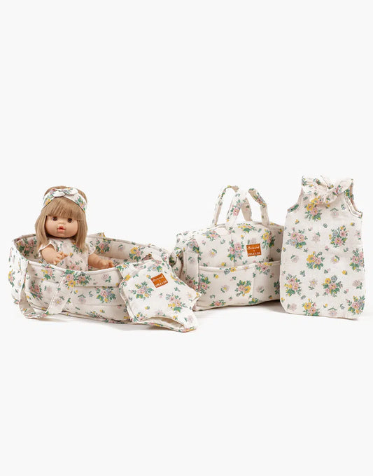 Turbulette à collerette Printemps Emile et Ida pour poupée 28 à 37 cm