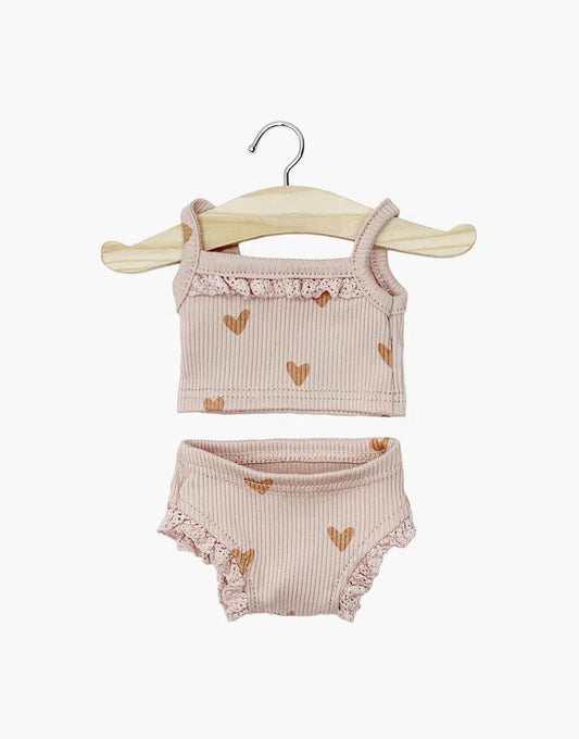 Gordis - Dessous fille petits coeurs roses et dentelle