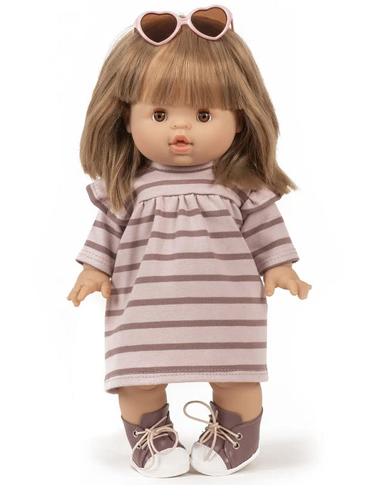 Gordis - Robe Mélodie en jersey à rayures rose orchidée