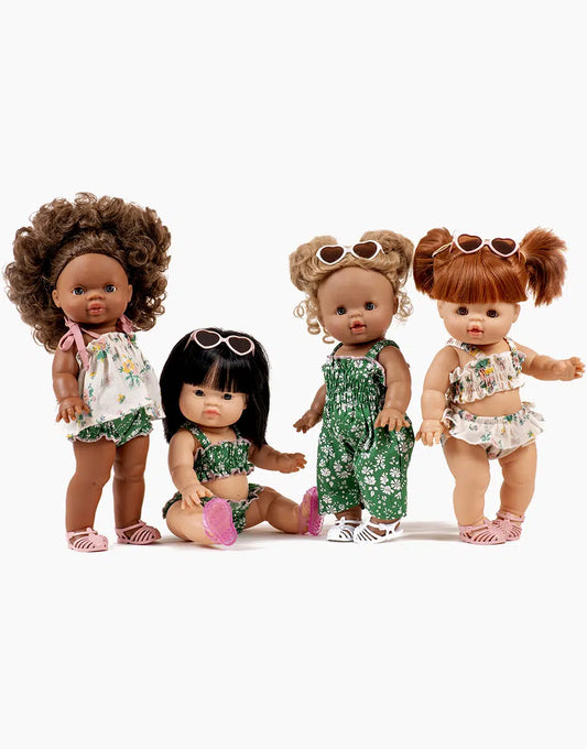 Maillot de bain rétro 2 pièces Océane en coton Lili-Rose