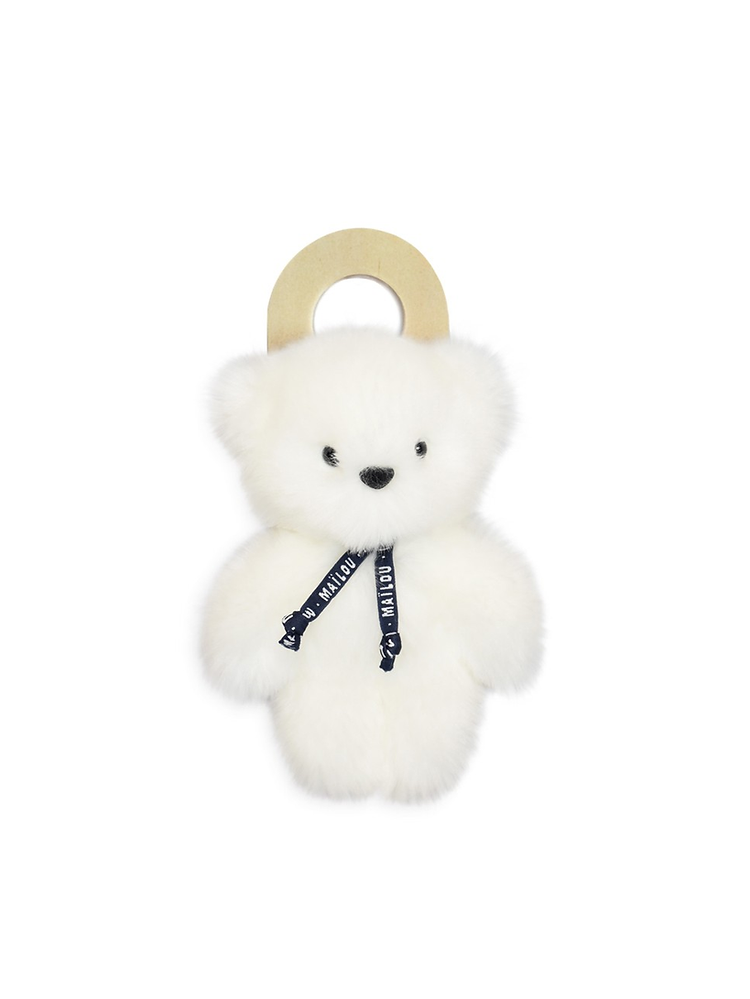 Grand doudou "le petit frenchie" blanc
