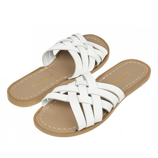 Sandalettes Retro Slide White
