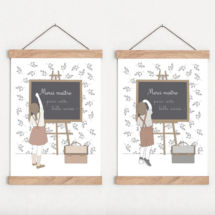 Affichette Merci Maître