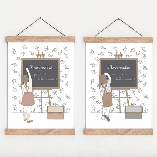 Affichette Merci Maître