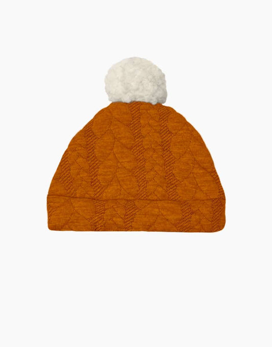 Bonnet Gilbert cognac pour poupée