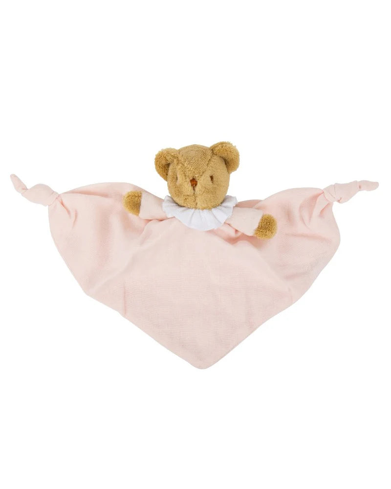 Doudou hochet ourson rose clair