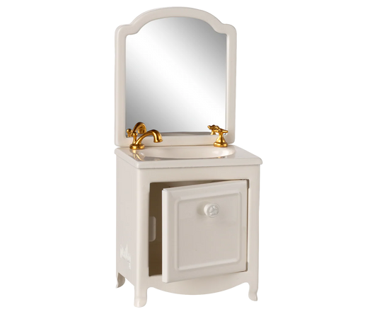 Meuble de salle de bain - blanc cassé