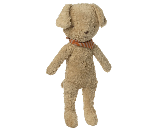 Chien en peluche oreilles courtes