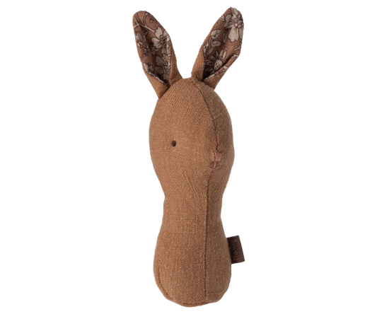 Hochet lapin lullaby friends chocolat