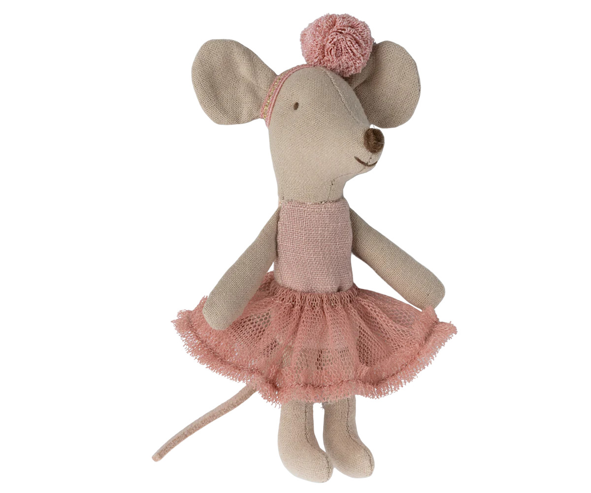 Souris ballerine rose, petite soeur