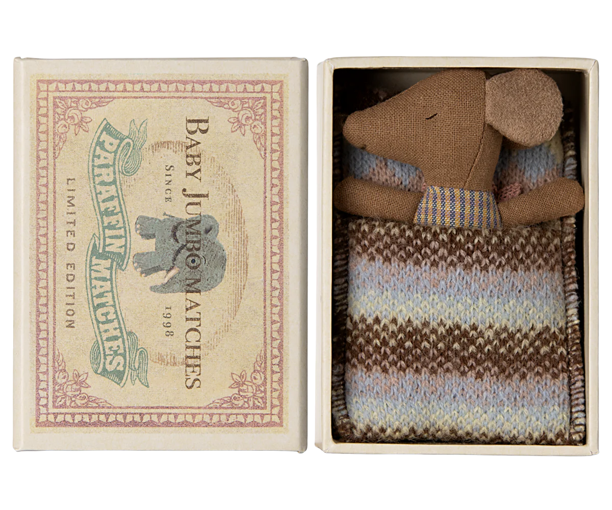 Baby mouse sleepy wakey in matchbox