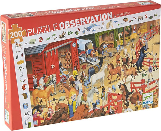 Puzzle d'observation équitation - Djeco