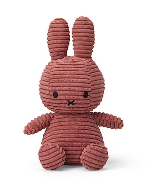 MIFFY VELOURS CÔTELÉ 23CM - Vieux Rose