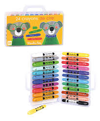 Boîte de 24 crayons de cire Les Popipop