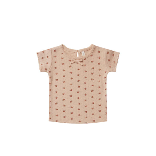 Tee shirt blush à fleurs