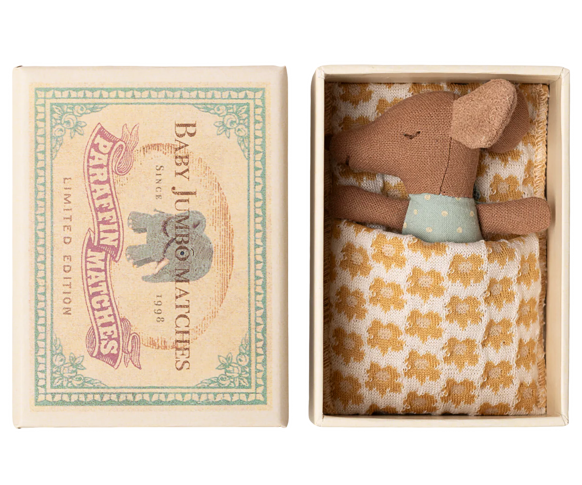 Baby mouse sleepy wakey in matchbox blue