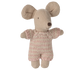 Bébé souris dans son couffin - Rose