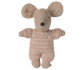 Bébé souris dans son couffin - Rose