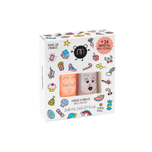 Pack vernis + stickers pour ongles - Crac