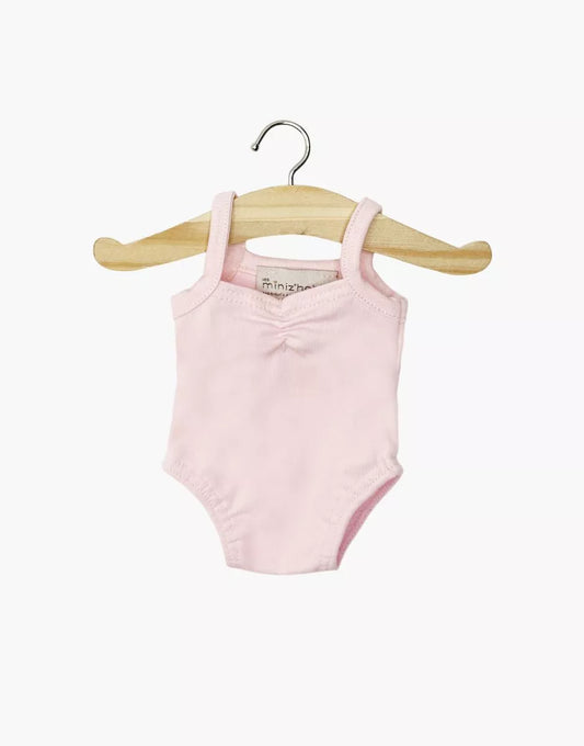 Justaucorps en jersey rose pâle pour poupées