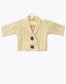 Gilet Gil en tricot crème pour poupée