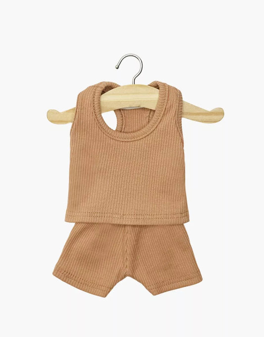 Dessous garçon Marcel couleur cassonnade