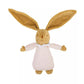 Lapin musical 25 cm lin rose clair