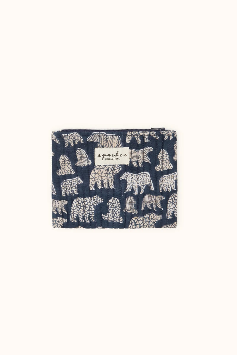 Mini Pochette Mana "ours" - Coloris : orage