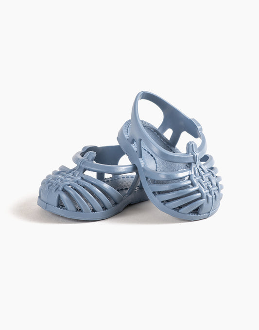 Sandales méduses bleu denim