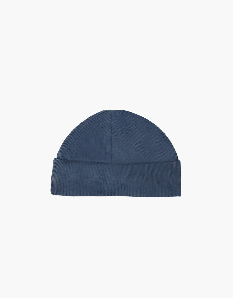 Babies – bonnet Tico en milleraies bleu foncé