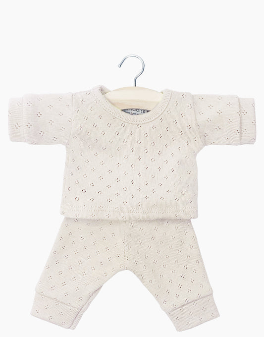 Babies - Pyjama Morgan en coton pointillé lin