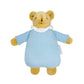 Doudou hochet ours nid d'ange bleu ciel 20 cm