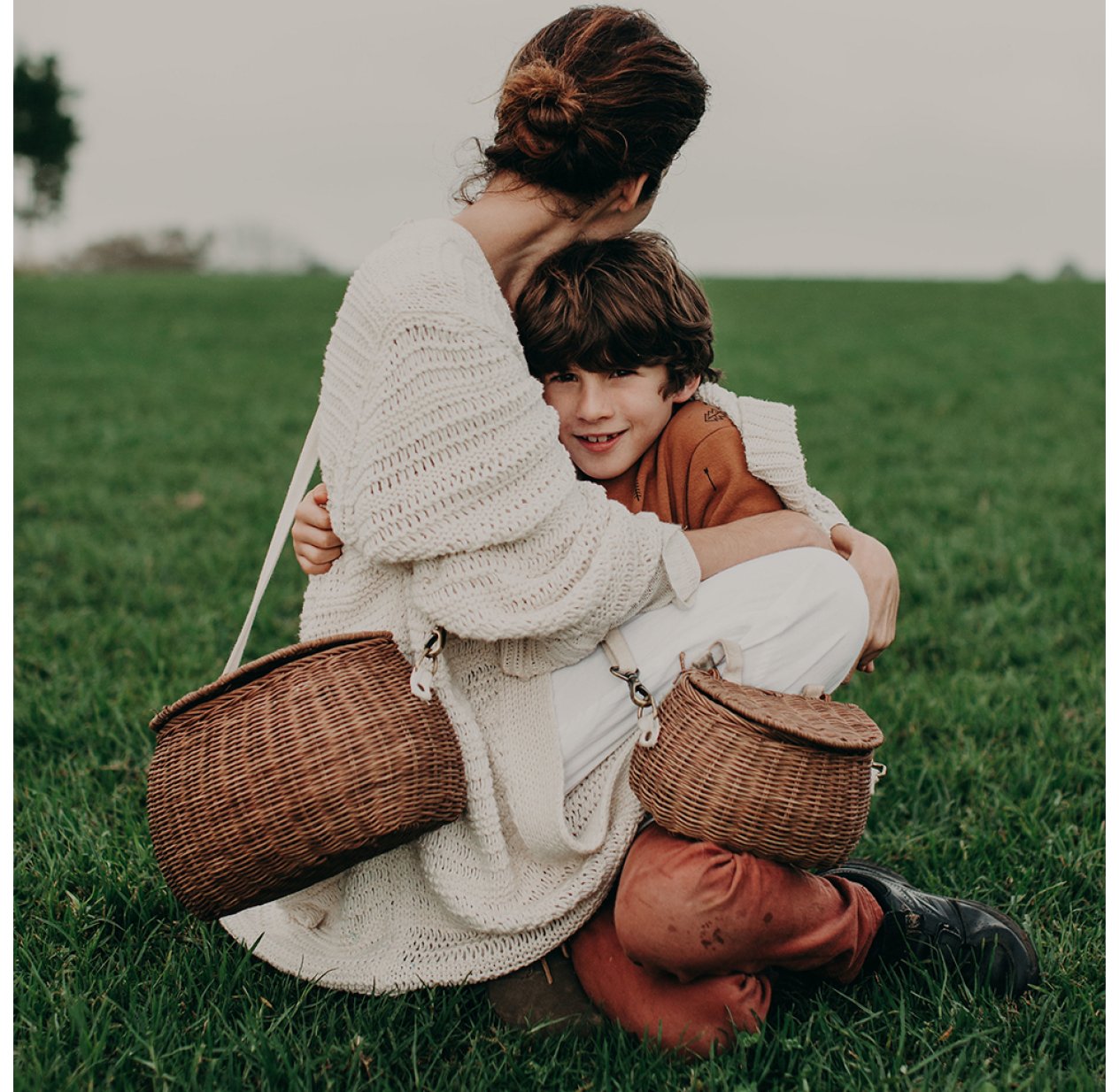 Panier Mamachari naturel